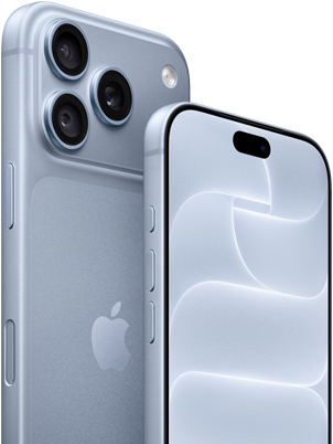 iPhone 18 Pro, glacier, front and back view showing Ceramic Shield, triple camera system