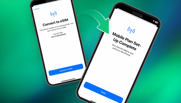 Apple's eSIM Quick Transfer process.