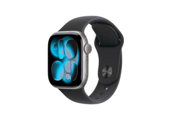 Apple Watch Series 11 LTE 42mm Space Grey Aluminium Black Sport Band