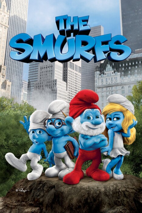 the smurfs movie psoter