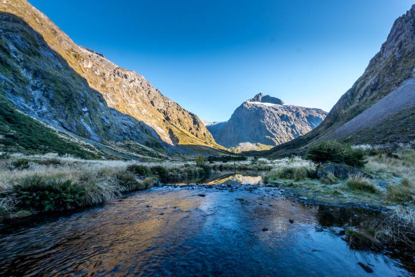 Remote countryside in Southland, New Zealand.