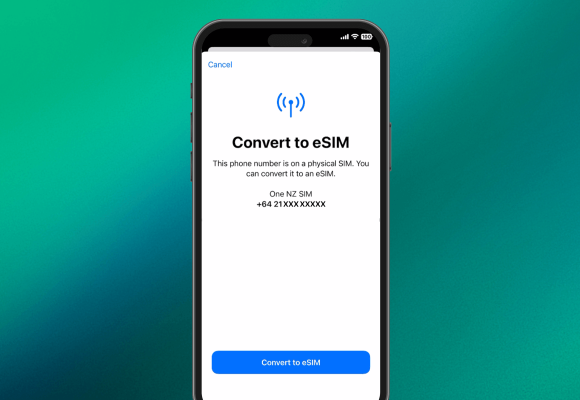 Step 2 of eSIM Quick Transfer on Apple on your current iPhone or iPad.