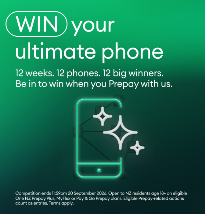 Win your ultimate phone. 12 weeks 12 phones 12 big winners. Be in to won when you Prepay with us.