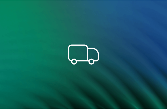 Courier truck outline.