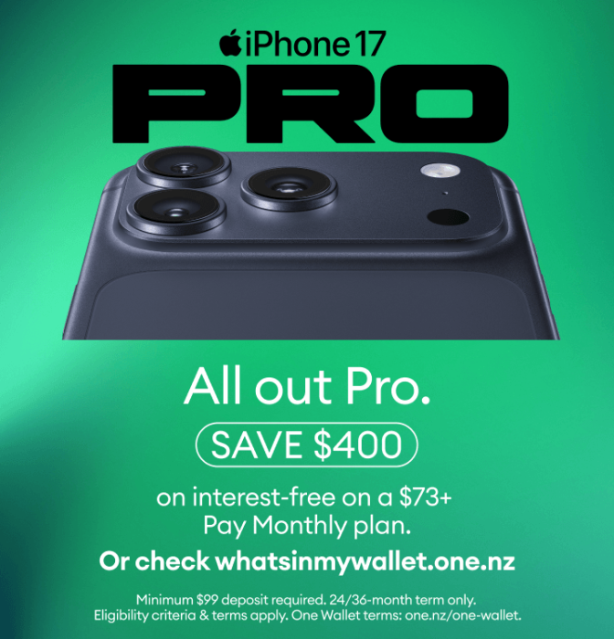 iPhone 17 Pro. All out Pro. Save $400 on interest-free on a $73+ Pay Monthly plan.