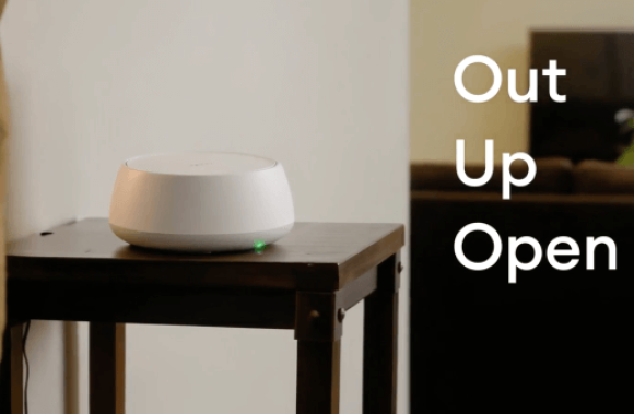 Modem placed on a table