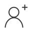 outline of a person with a Plus sign