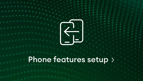 Phone features and setup
