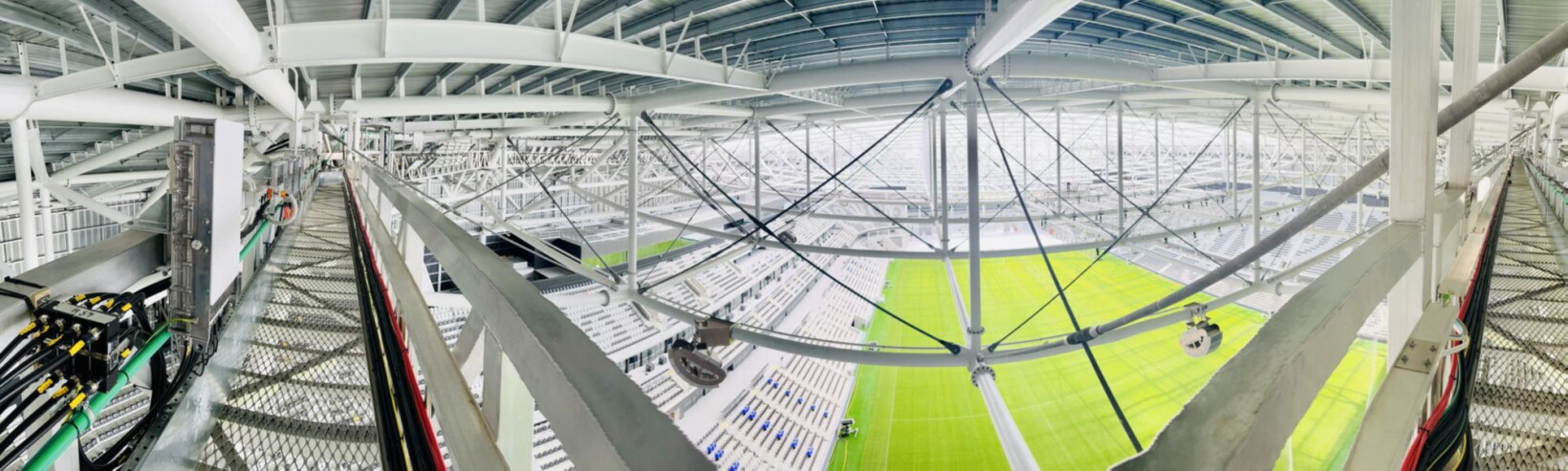 View from the top of One NZ Stadium, Christchurch.
