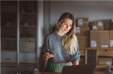 woman with long hair smiling