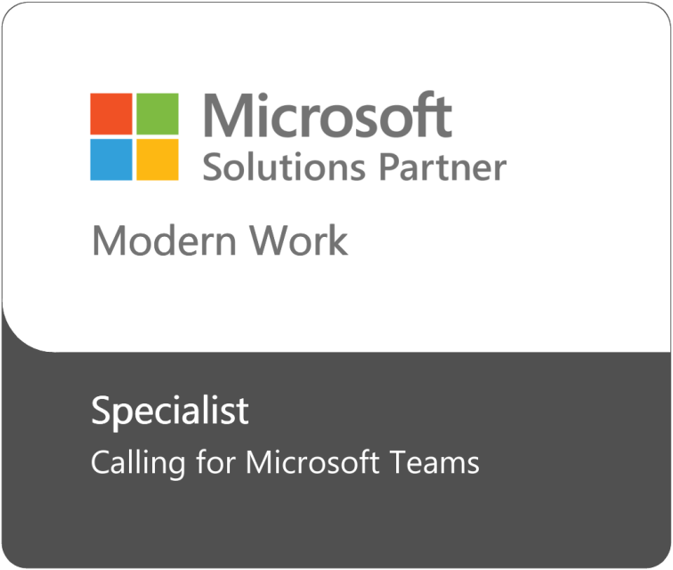 Microsoft solutions partner. Modern Work. Specialist calling for Microsoft Teams