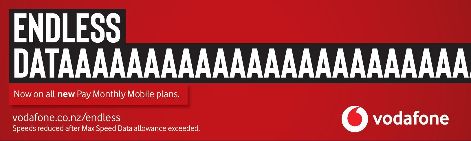 Endless data plans for mobile.