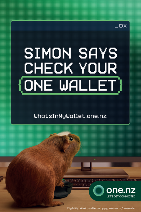Simon the guinea pig says Check your One Wallet.