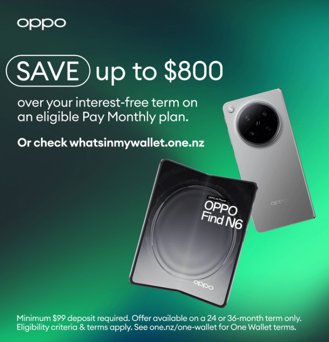 OPPO Find N6. Save up to $800 over your interest-free term on an eligible Pay Monthly plan.