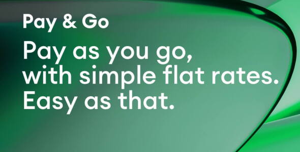 Pay & Go is Pay as you go with simple flat rates.
