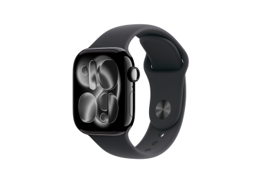 Apple Watch Series 11 LTE 42mm Jet Black Aluminium Black Sport Band