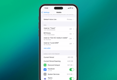 Step 1 of eSIM Quick Transfer on iPhone.
