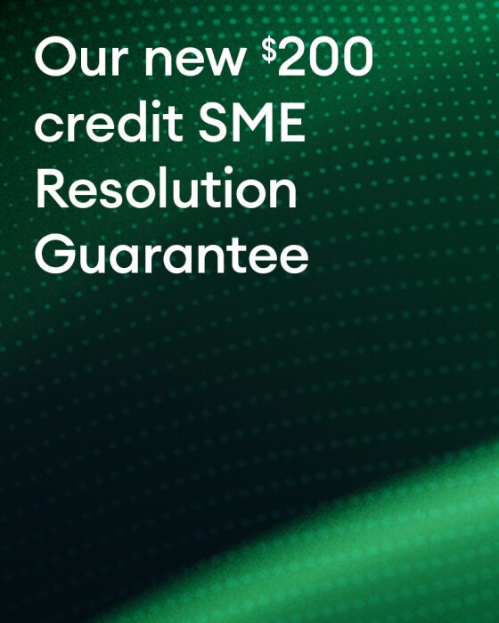 our new SME resolution guarantee banner