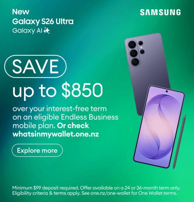 New Galaxy S26 Ultra with Galaxy AI. Save up to $850 over your interest-free term on an eligible Endless Business mobile plan.