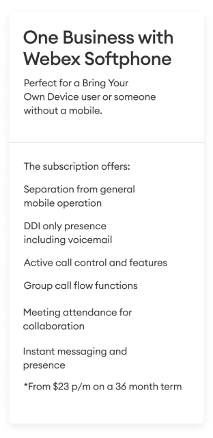 One Business with Webex 