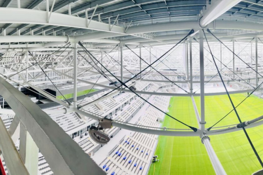 View from the top of One NZ Stadium, Christchurch.