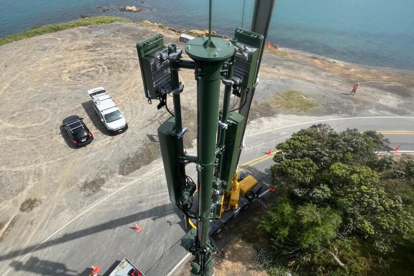 New 5G cell site in Shelly Bay North.