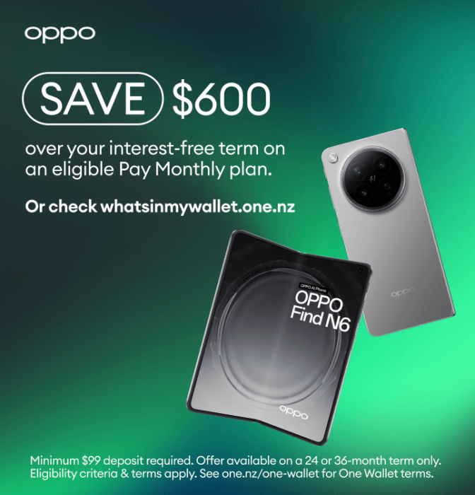 OPPO Find N6 - Save $600 over your interest-free term on an eligible Pay Monthly plan.