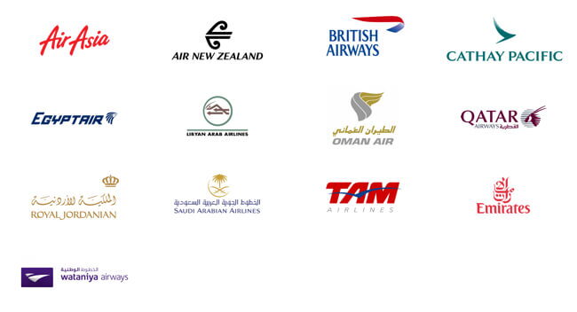 In-flight airlines logo