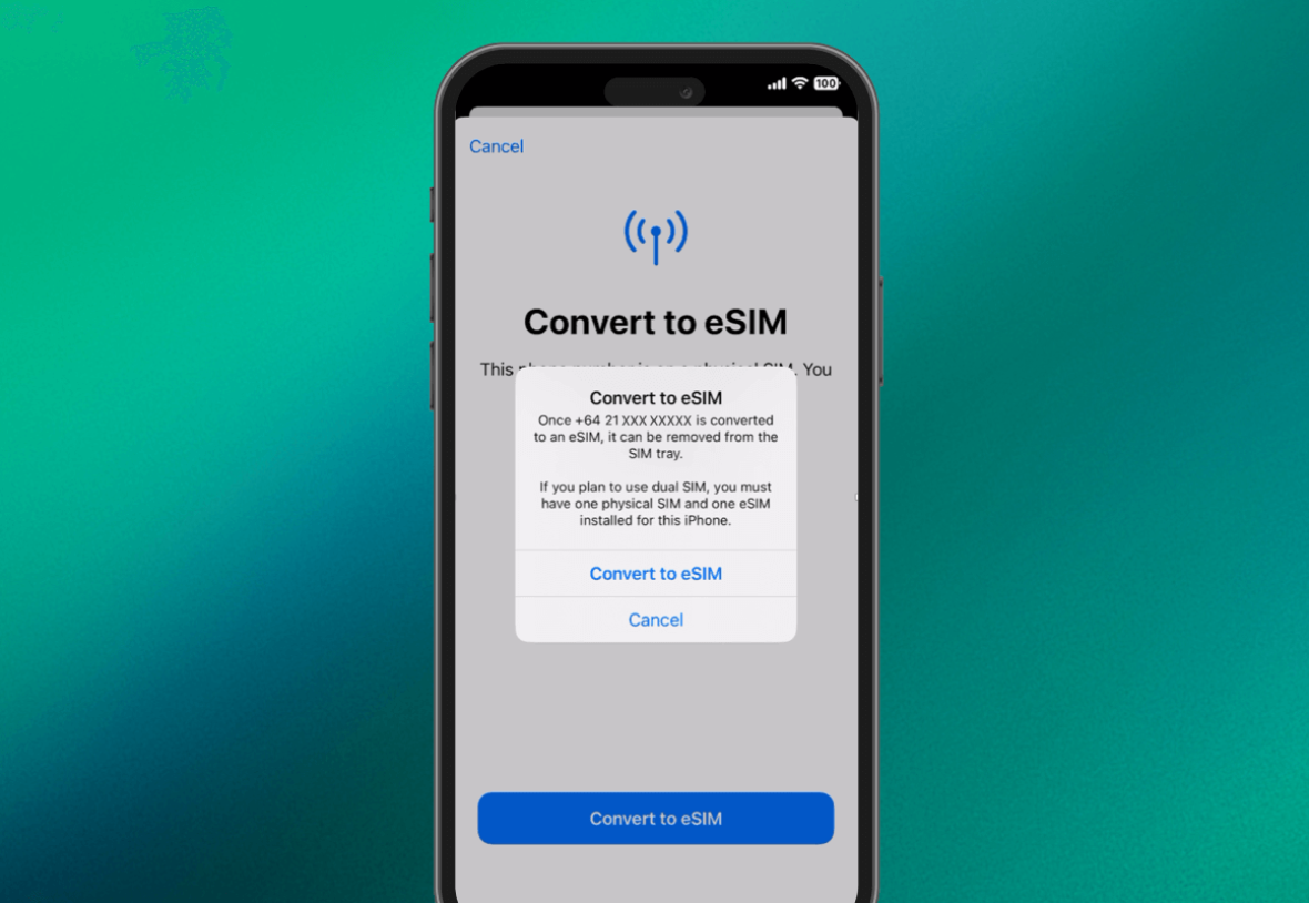 Step 3 of eSIM Quick Transfer on Apple on your current iPhone or iPad.
