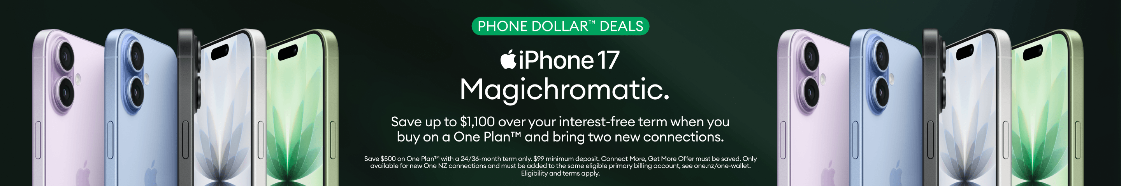 iPhone 17. Buy yours today. One NZ.