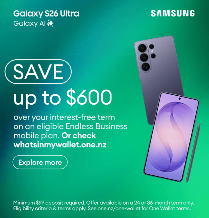 Galaxy S26 Ultra with Galaxy AI. Save up to $600 over your interest-free term on an eligible Endless Business mobile plan.