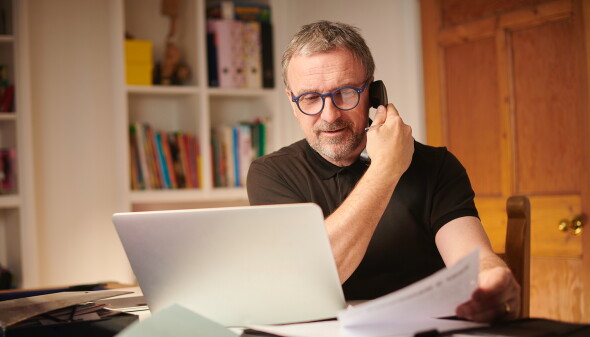 Man talking on the phone