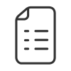 Paper bill icon with a dollar sign