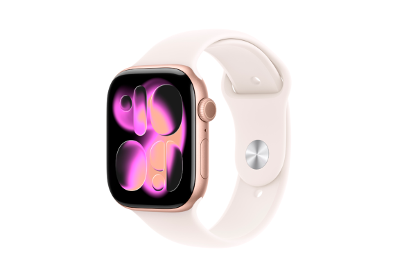 Apple Watch Series 11 LTE 46mm Rose Gold Aluminium Light Blush Sport Band