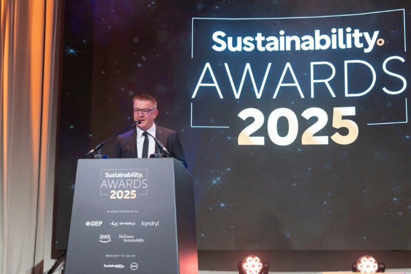Podium at the Global sustainability awards for 2025.