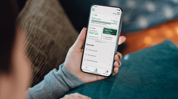A monthly bill, shown on the My One NZ phone App.