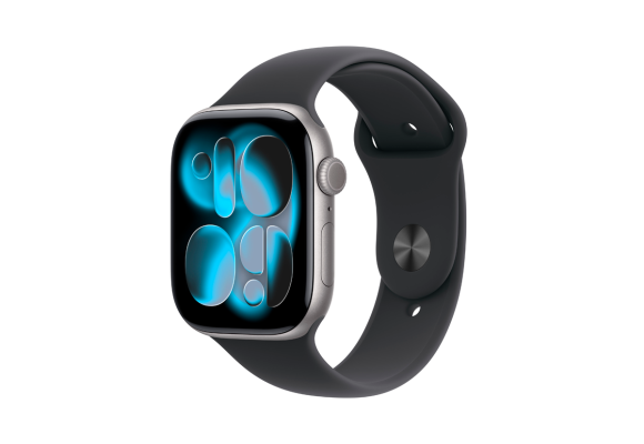 Apple Watch Series 11 LTE 46mm Space Grey Aluminium Black Sport Band