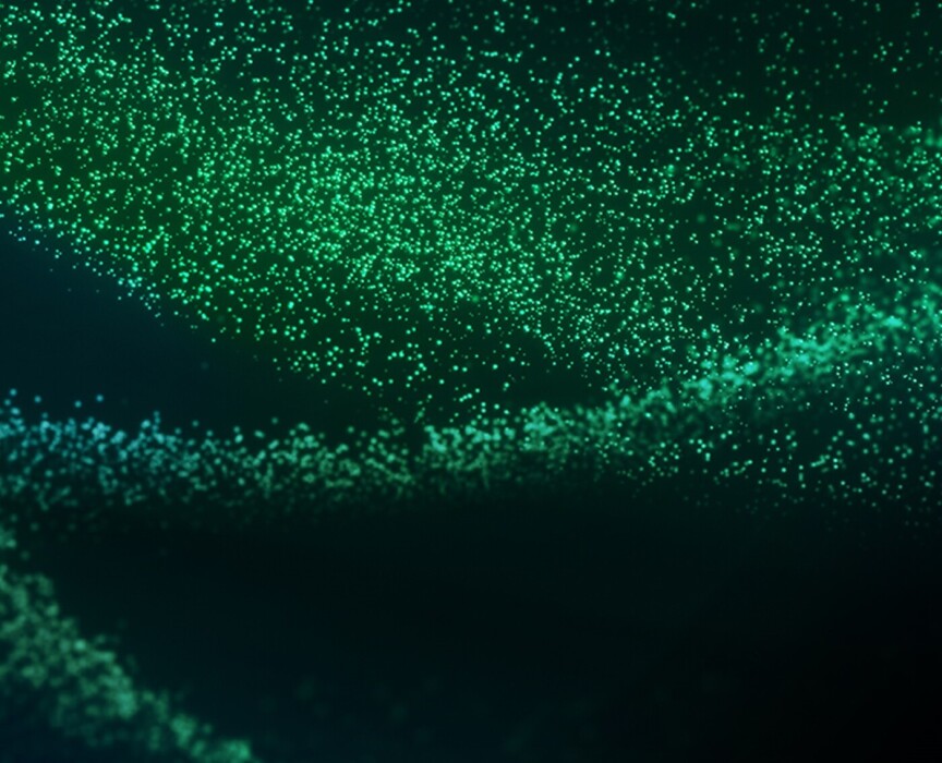 Abstract green background representing One NZ.