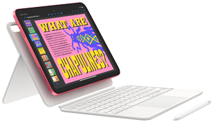 Showcasing iPad, Magic Keyboard Folio and Apple Pencil